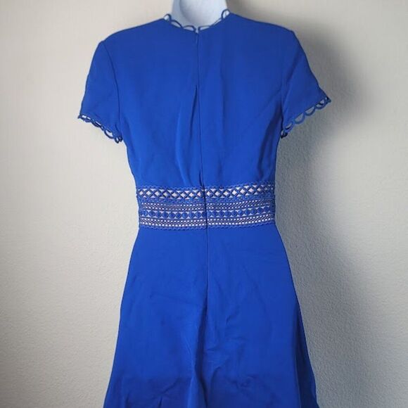 NWT- NK32 NAEEM KHAN Cobalt Blue Dress - Picture 7 of 15